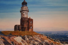 Shikotan-Island.-Cape-the-Konets-sveta.-Oil-on-canvas.-fragment