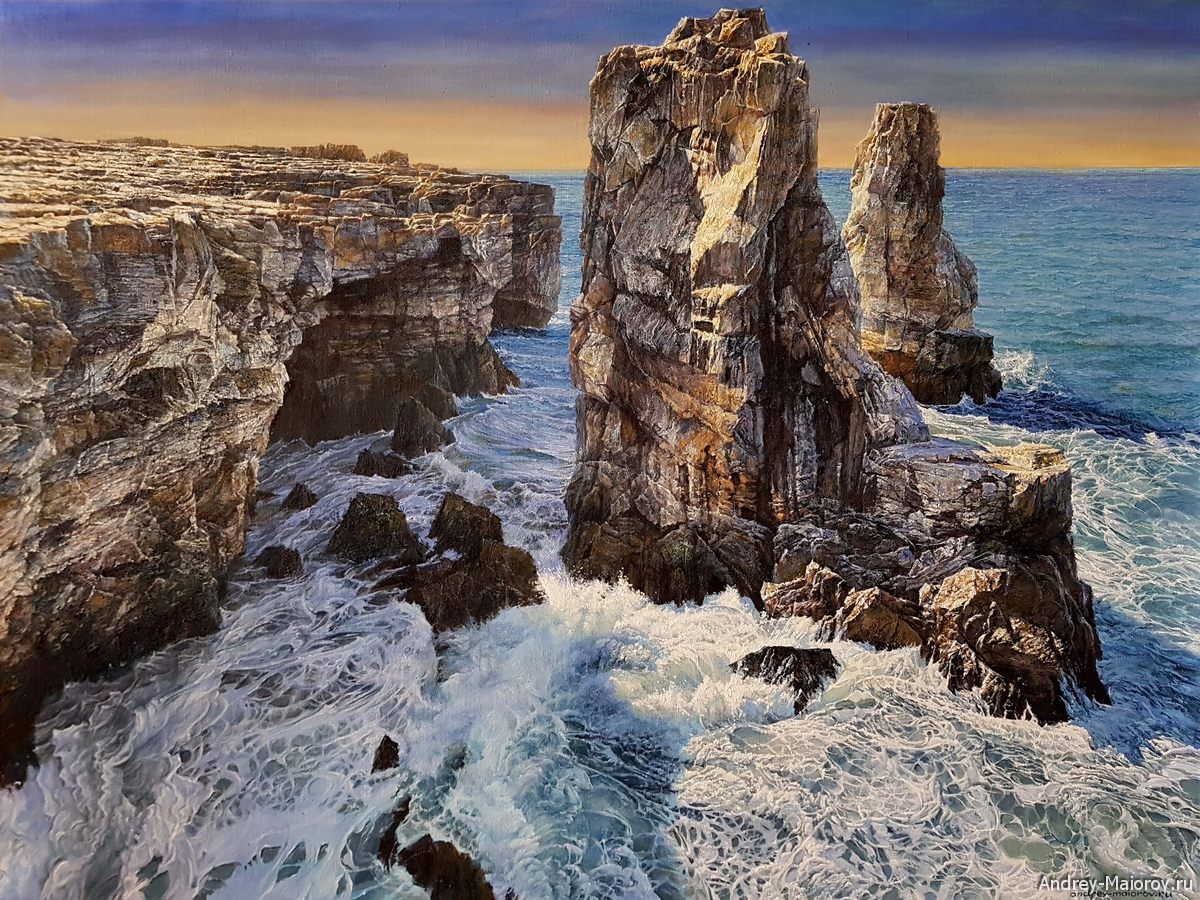 the sea of okhotsk. the shantar islands. oil on canvas. 90x110sm 2021g[1]